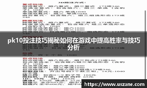 pk10投注技巧揭秘如何在游戏中提高胜率与技巧分析