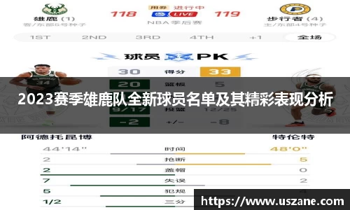2023赛季雄鹿队全新球员名单及其精彩表现分析